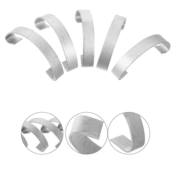 Luxshiny 30Pcs Multipurpose Plated Silver Cage Door Hooks with Wire Tension Spring for Animal Enclosures