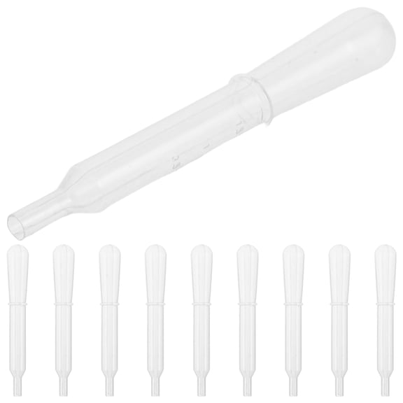 Luxshiny 30Pcs Graduated Plastic Transfer Pipettes for Accurate Lab Liquid Dosing