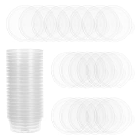 Luxshiny 30Pcs Transparent Round Storage Containers Airtight Plastic Organizer Boxes for Jewelry Crafts