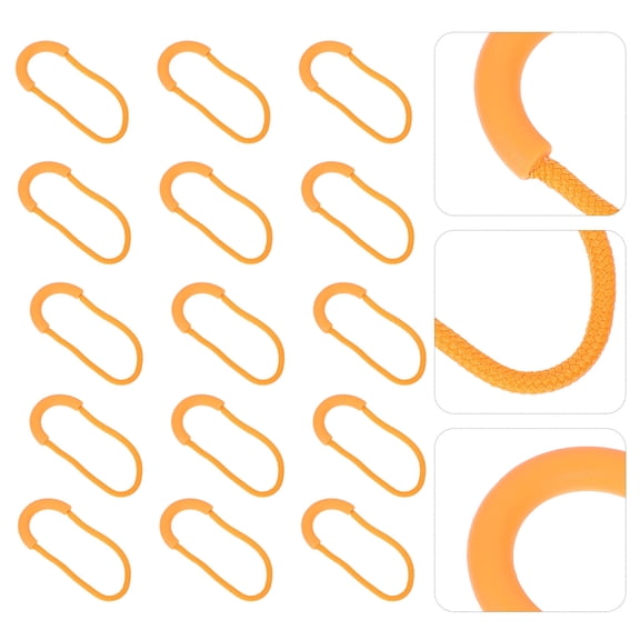 Luxshiny 30Pcs Zipper Pull Extensions in Orange for Bags Jackets with Simple Installation