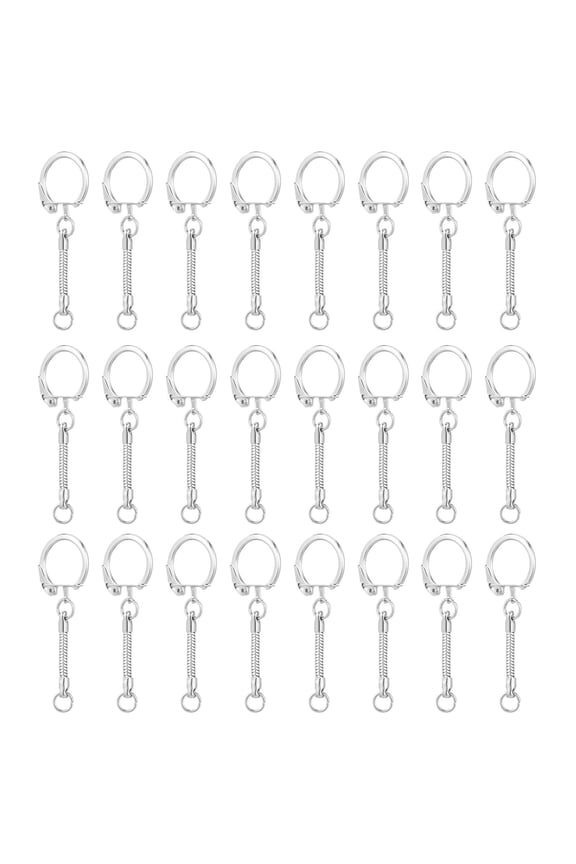 30-Pack Iron Key with Clips for Everyday Use, Heavy Duty Keychain Accessories
