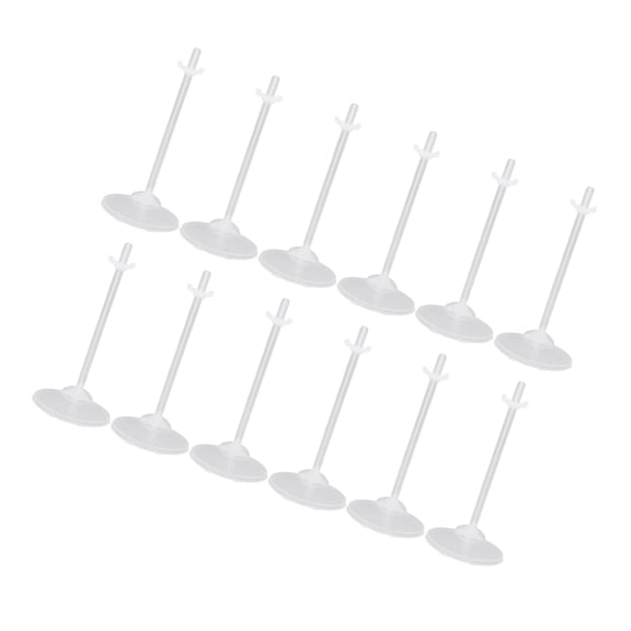 Luxshiny 36Pcs Figurine Storage Carrying Holder Transparent Plastic Support for Home Display