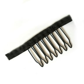 Luxshiny 36Pcs Wig Comb Clip Black Steel Tooth Design for Secure Wig Cap Attachment