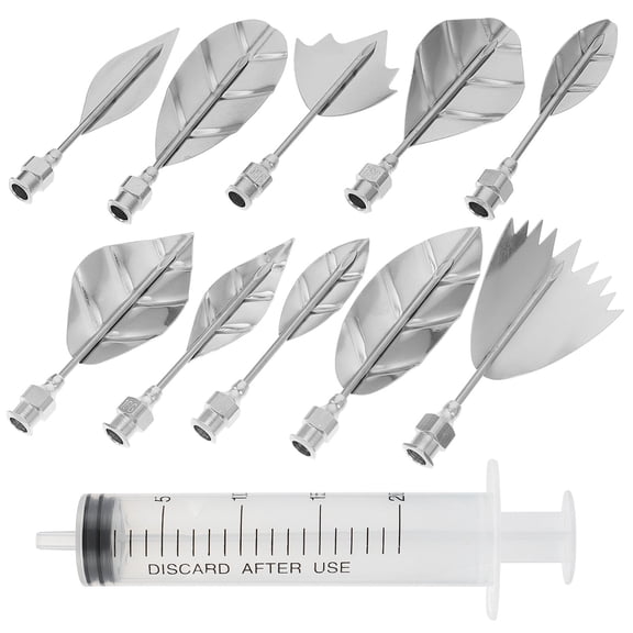 Luxshiny 3D Jelly Art Tools and Pudding Nozzle for Cake Decorating Multi Color Food Grade PP and Stainless Steel