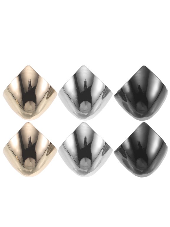3 Pairs Metal Pointed Shoe Tip Protector for High Heels, 2.3x2cm