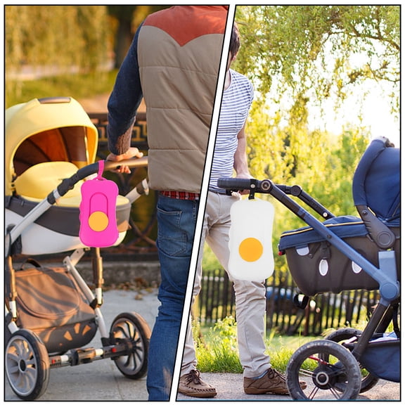 Luxshiny 3Pcs Reusable Plastic Wet Tissue Holder for Bedroom Living Room Bathroom