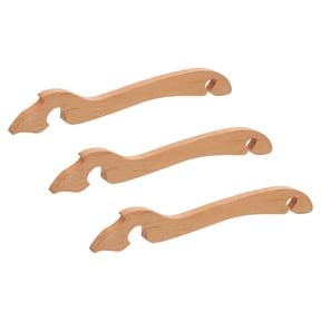 Luxshiny Heat Resistant Wooden Oven Rack Puller, Ergonomic Handle, Precise Positioning, 3Pcs