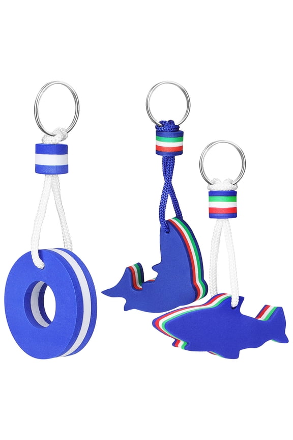 3Pcs Lightweight Floating Keychain for Boat Keys and Water Activities