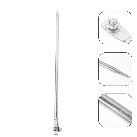 Luxshiny 3Pcs Durable Galvanized Ground Rods for Reliable Electrical Grounding in Homes and Offices