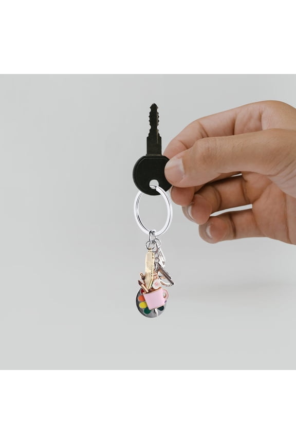 3Pcs Graduations Teacher Keyring Bulk Lightweight Pencil Charm for Art Lovers