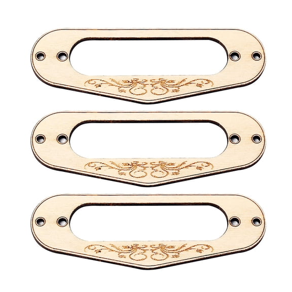 Luxshiny 3Pcs Guitar Mount Pickup Frame for Electric Guitars Crafted from Synthetic Material in Golden
