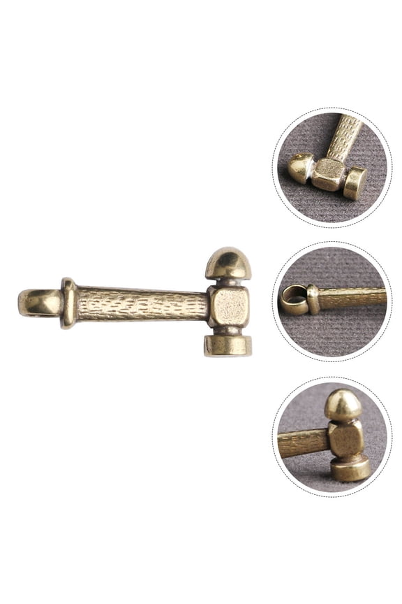 3Pcs Viking Jewelry Chain Retro Style Brass Dark Neck Chain Adornment Home Furnishing