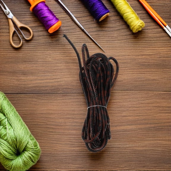 Luxshiny 3Pcs Leopard Pattern PU Cord String for DIY Jewelry Making Bracelet Necklace Crafts