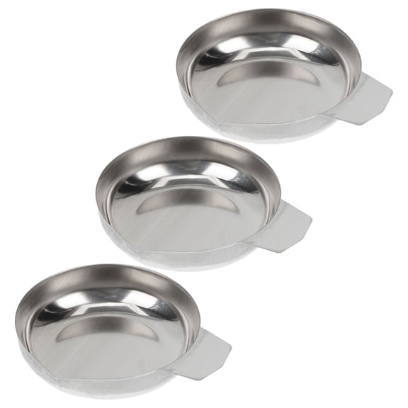 Luxshiny 3Pcs Stainless Steel Scale Trays Powder Measuring Pans for Home Kitchen Use