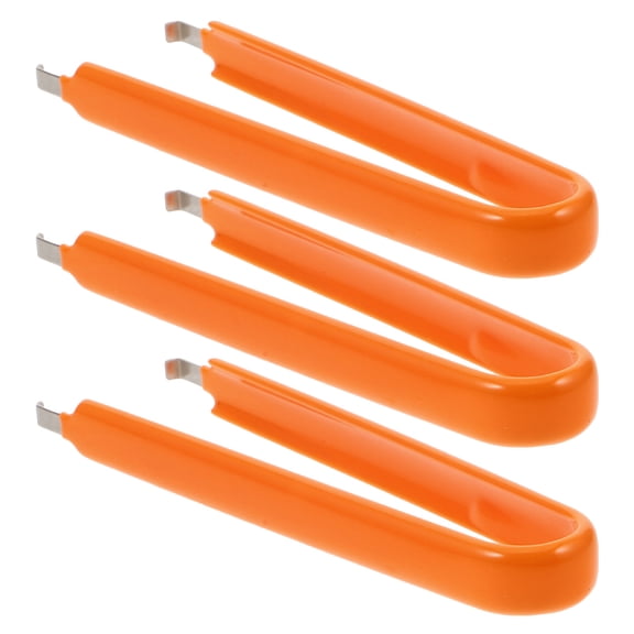 Milisten 3Pcs Car Fuse Removal Pliers Orange Precision Tweezer Style Tool