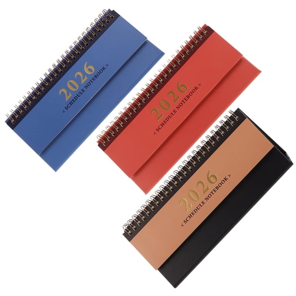 Luxshiny 3Pcs Minimalist Aesthetic Desk Calendar with Smooth Writing Paper