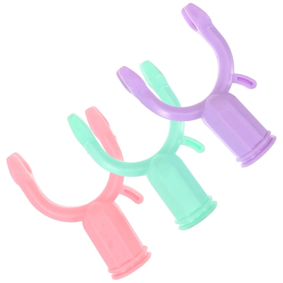 Luxshiny 3-Pack Plastic Clothes Drying Pole , Assorted Colors, Laundry Drying Accessories