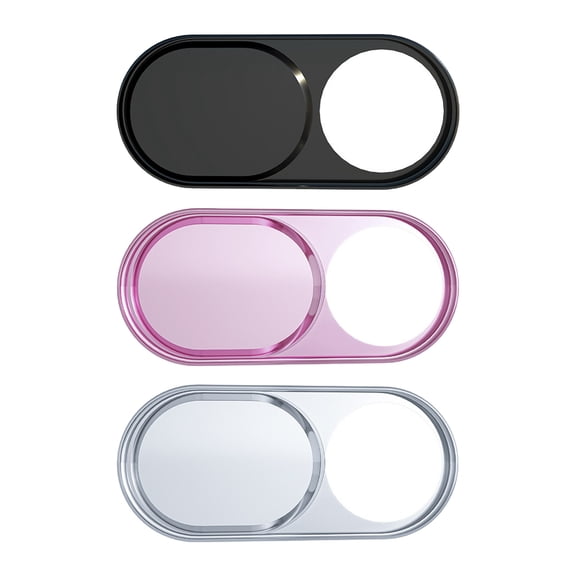 Luxshiny 3Pcs Sturdy Metal Camera Cover Slide for Phone Lens Privacy and Security