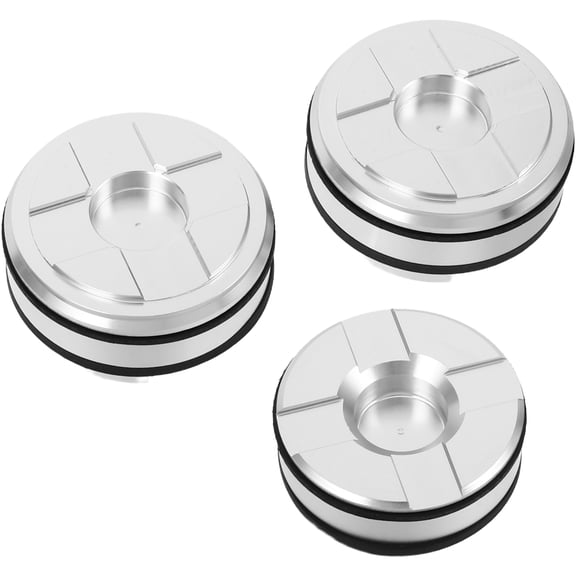 Luxshiny 3Sets Pinless Transmission Piston Replacement Kit with Precision Engineering Plated Silver