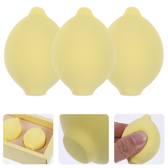 Luxshiny 3Pcs Triangle Shaped Makeup Sponge for Blending Foundation