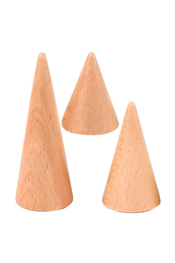 Cone Shaped Ring Rack Assorted Color 3Pcs