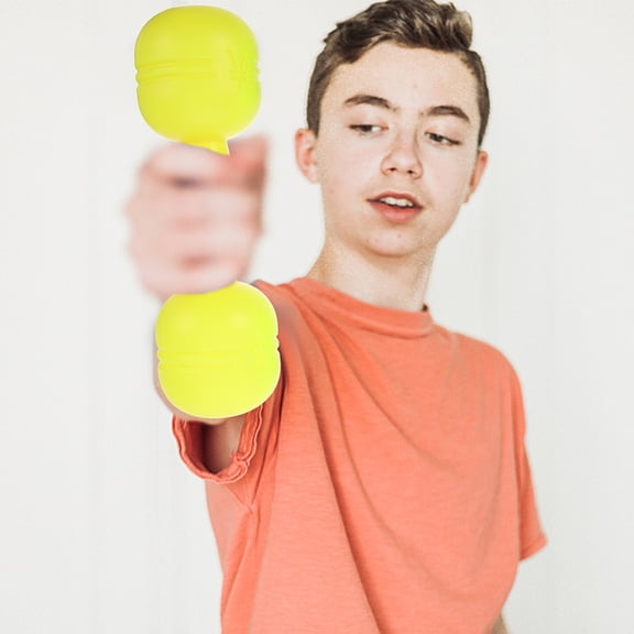 Luxshiny Toddler Gym Equipment Dumbbells Set, 4 Pairs Early Learning Toy in Yellow, , Green, and Red Colors