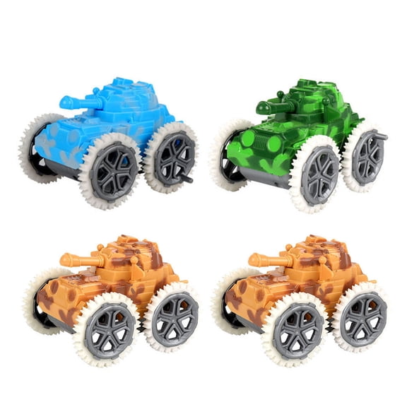 Luxshiny Gliding Car Toys Tank Model ABS Plastic for Kids Pull-Back Pcs