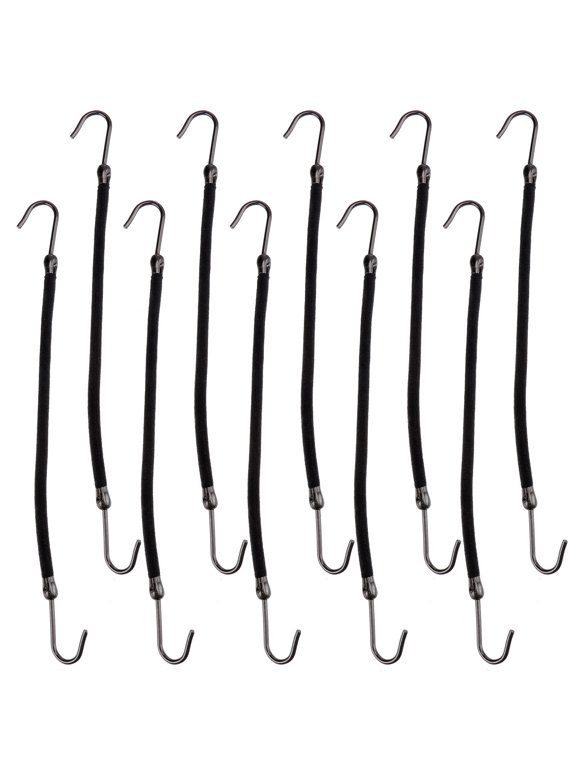 40Pcs Hair Hooks Black for Ponytail and Half-Knot Hairstyles with Smooth Finish