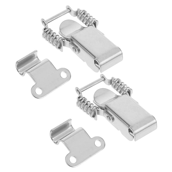 Luxshiny 4PCS Stainless Steel Toggle Latch Hook Hasp Latch for Wooden Boxes and Toolboxes
