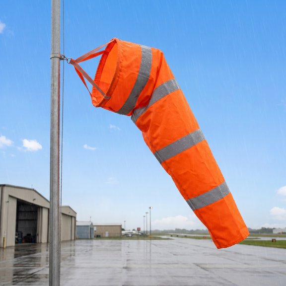 Luxshiny 4Pcs Assorted Color Outdoor Windsock Flags Waterproof Oxford Cloth Wind Direction Indicators