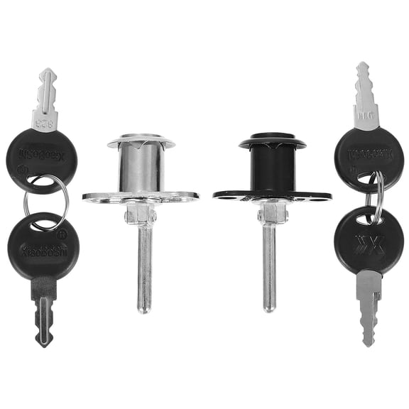 Luxshiny 4Pcs Assorted Color Zinc Alloy Cabinet Lock for Office Furniture Drawers Wardrobes Strong Metal