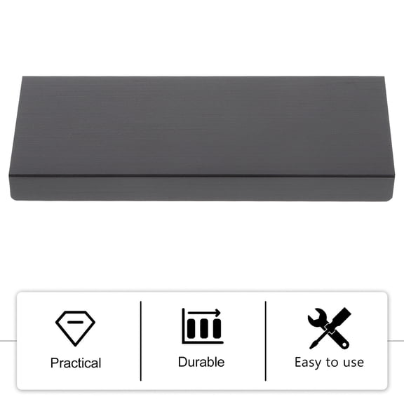 Luxshiny 4Pcs Back Mount Metal Finger Pull Bar in Black for Home Cabinets and Drawer Furniture