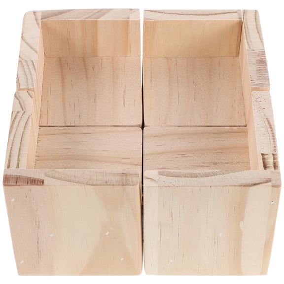Luxshiny 4Pcs Beige Solid Wood Furniture Legs Bed Frame Support Legs for Stable Furniture