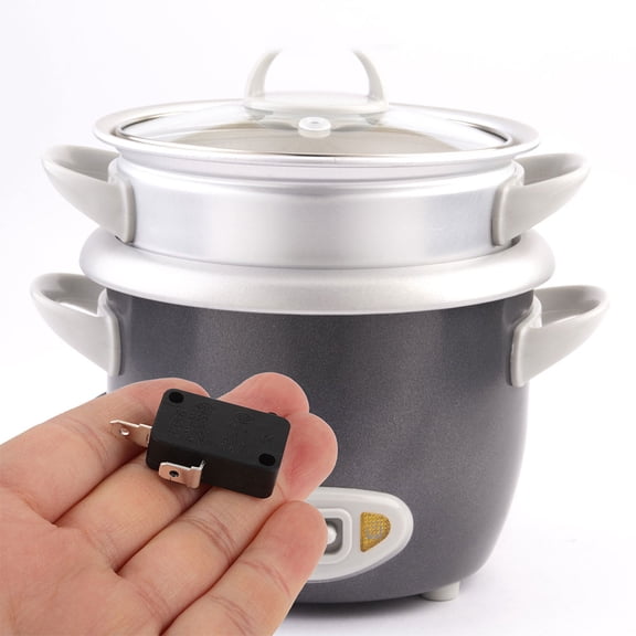 Luxshiny Set of 4 Black Microwave Thermal Switches Replacement Appliance Parts for Home Microwaves