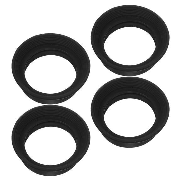 Luxshiny 4-Pack Black Rubber Microscope Eyecups Replacement Soft Eye for Comfortable, Enhanced Viewing