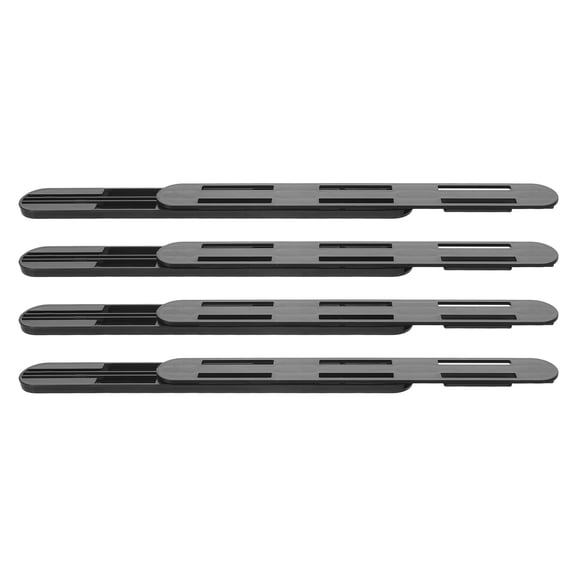 Luxshiny 4Pcs Black Under Mount Drawer Slides Smooth Sliding Hardware for Kitchen Drawers