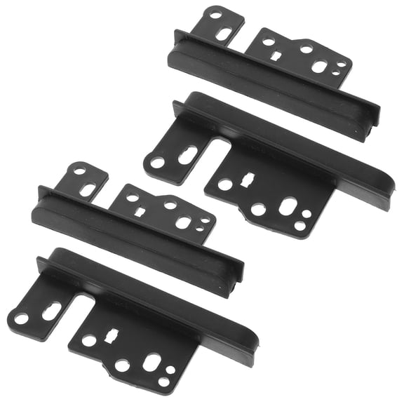 Luxshiny 4Pcs Car Radio Double Din Installation Dash Kit with Stereo Trim Bezel Black