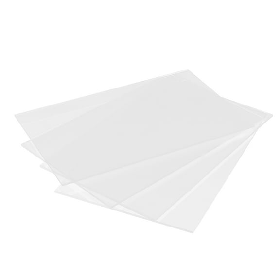 Luxshiny 4Pcs Clear Acrylic DIY Keychain Cutting Template for Creative and Practical Projects