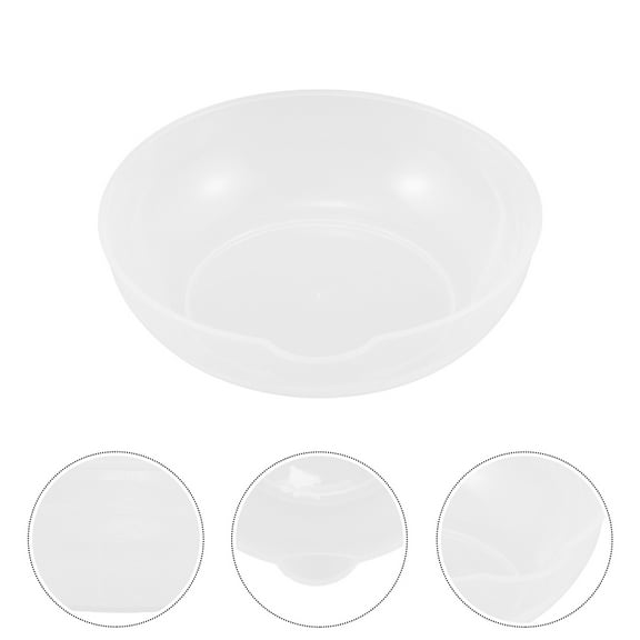 Luxshiny 4Pcs Clear Electronic Scale Pan Kitchen Weighing Bowl Lightweight Plastic Container for Baking and Cooking