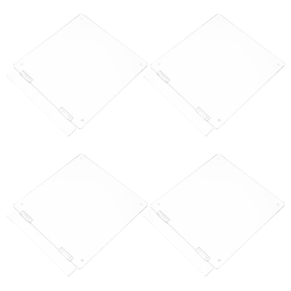 Luxshiny 4-Pack Clear Thermostat Protective Covers for Water Heaters with and Elegant Finish