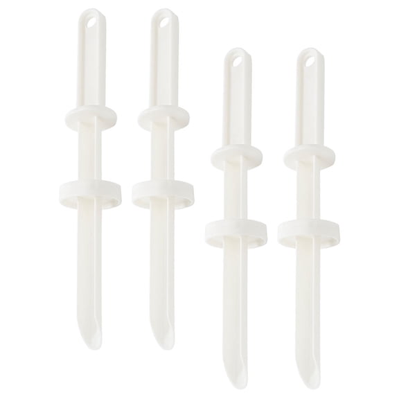 Luxshiny 4Pcs Daily Use Food Injector White PP Stuffing Sausages For Fish Home Cooks