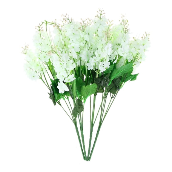 Luxshiny 4Pcs Decorative Artificial Flowers for Weddings and Parties White