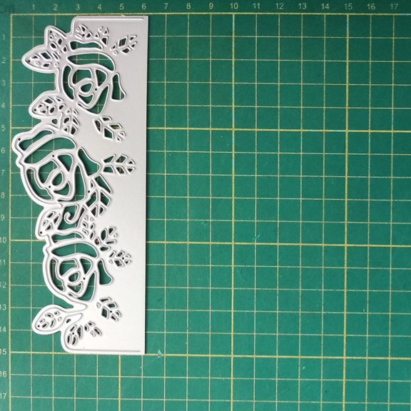 Luxshiny Carbon Steel Flower Cutting Dies for DIY Handicrafts and Card Making Plated Silver 4Pcs