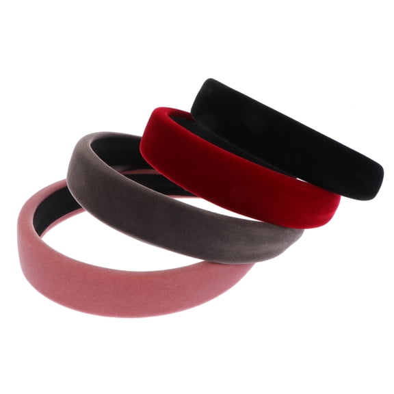 Luxshiny 4Pcs Delicate Headband Sponge Hairband Easy Wear Female Hair Decoration Assorted Color
