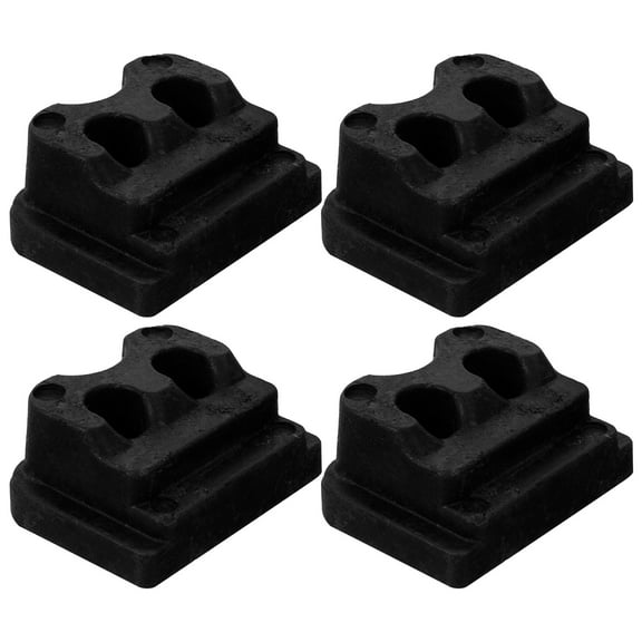 Luxshiny 4Pcs Desk Light Base Metal Plastic Rectangular for DIY Hardware Accessory