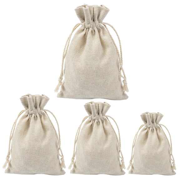 Luxshiny Beige Spice Sachet Bags, Set of 4, Soft Textured, and Comfortable for Kitchen Storage