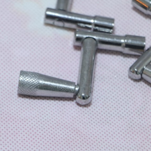 Luxshiny 4Pcs Fast Loading Drum Key Silver Metal Construction for Drumhead Removal
