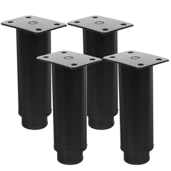 Luxshiny 4Pcs Furniture Riser Waterproof Furniture Feet Heavy Duty Black Aluminum Alloy for Living Room Sofa