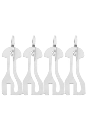 4Pcs Grocery Cart Unlock Release Keys with Metal Ring for Versatile Home and Shopping Use