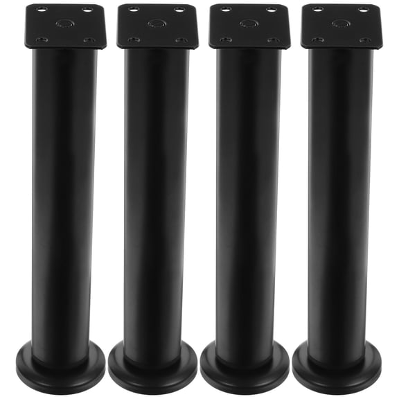 Luxshiny 4Pcs Heavy Duty Black Furniture Legs Adjustable Height Table Replacement Legs for Cabinet and Wardrobe